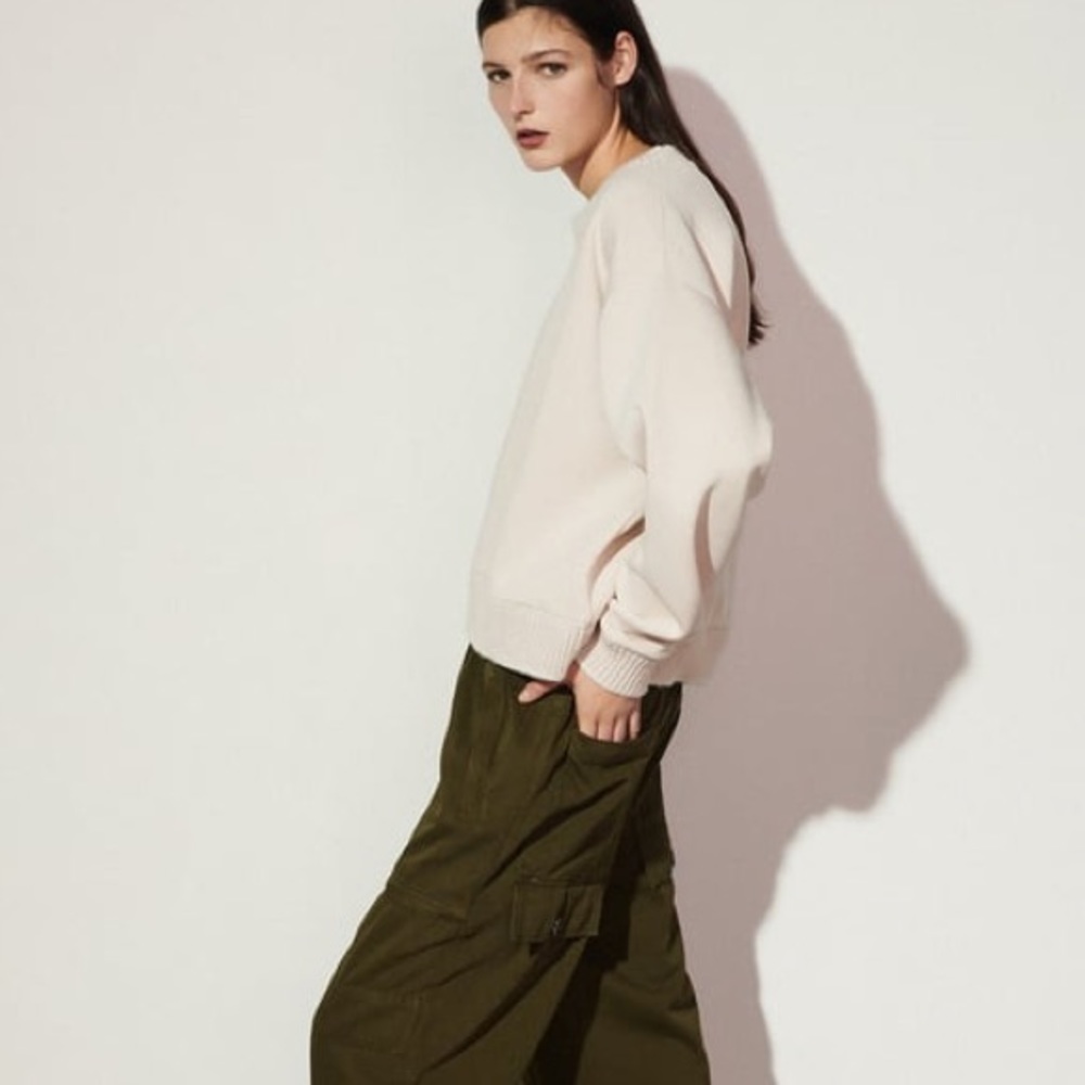 Zara Tricot Rib Sweatshirt - Picture 3 of 8